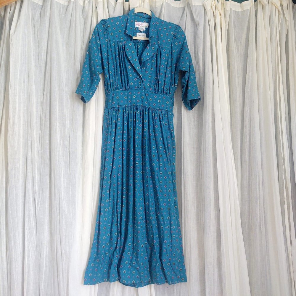 Vintage Neiman Marcus Medallion Print Midi